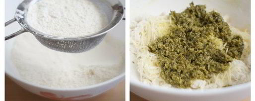 Шаг 1: фокаччи с соусом песто и тыквенными семечками