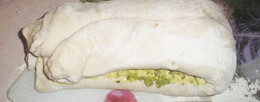 Шаг 8: хлеба с соусом песто