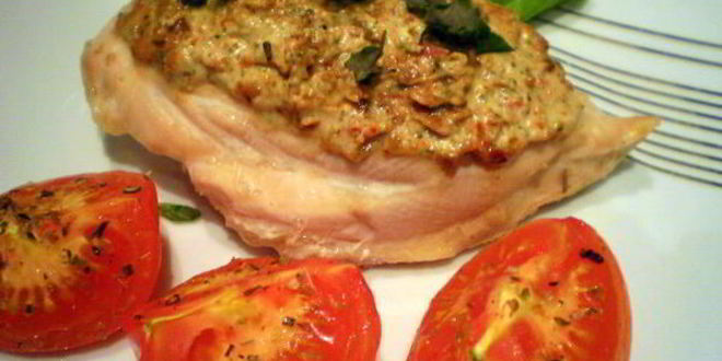 Рецепт куриного филе с соусом песто