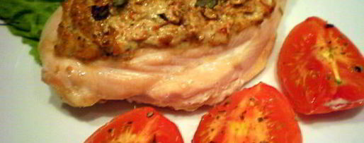 Шаг 8: куриного филе с соусом песто