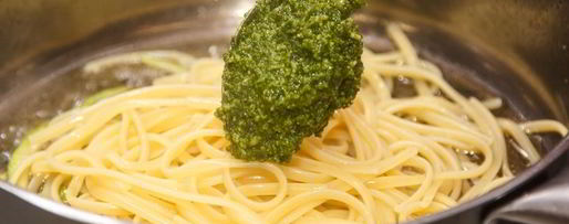 Шаг 6: лингвиней с соусом песто