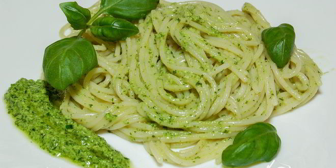 Рецепт макарон с соусом песто