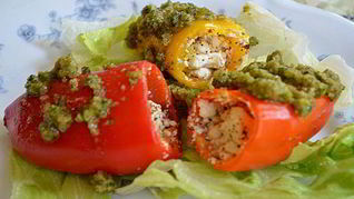 Рецепт Мини-перцев с соусом песто