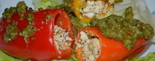 Шаг 3: мини-перцев с соусом песто