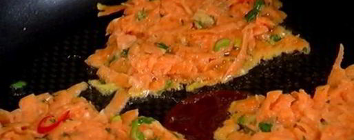 Шаг 6: оладий из сладкого картофеля с соусом песто