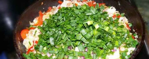 Шаг 9: овощей пассированных с соусом песто