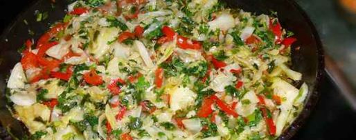 Шаг 15: овощей пассированных с соусом песто