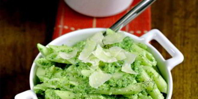 Рецепт пасты пенне с соусом песто