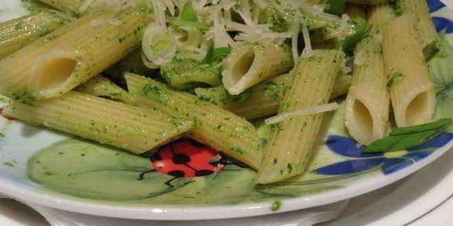 Рецепт пенне с соусом песто из руколы