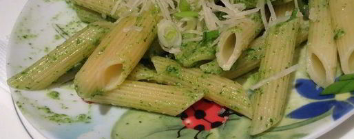 Шаг 5: пенне с соусом песто из руколы