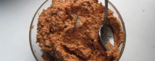 Шаг 1: песто с вялеными томатами