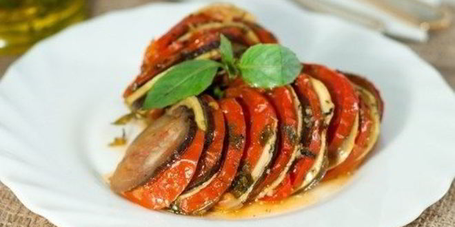 Рецепт рататуя с соусом песто