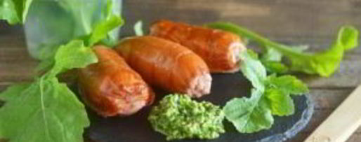 Шаг 6: сосисок-гриля с соусом песто из руколлы