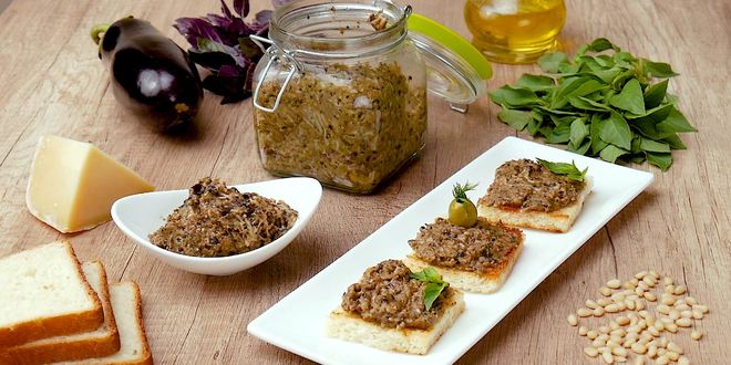 Рецепт соуса песто из баклажанов