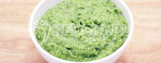 Шаг 7: соуса песто из черемши