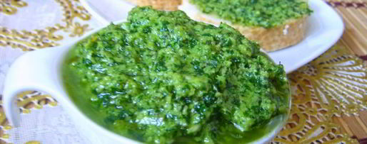 Шаг 5: соуса песто из петрушки