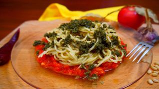 Рецепт Спагетти с соусом Песто аппетитно и быстро