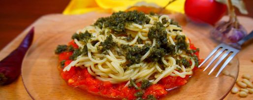 Шаг 12: спагетти с соусом песто аппетитно и быстро