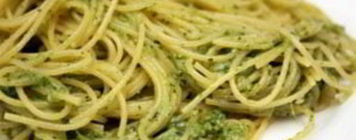 Шаг 4: спагетти с соусом песто