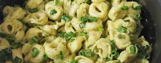 Шаг 2: тортеллиней с соусом песто