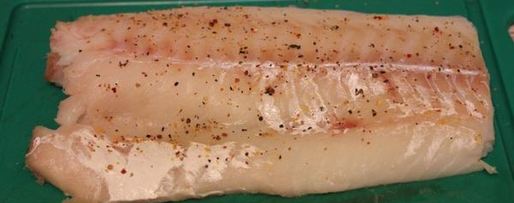 Шаг 2: трески под соусом песто