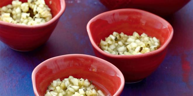 Рецепт ананасовой сальсы к мясу