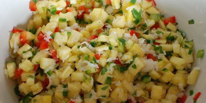 Рецепт ананасовой сальсы