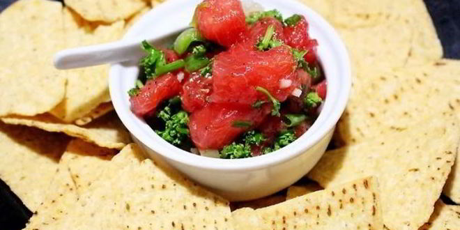 Рецепт арбузной сальсы