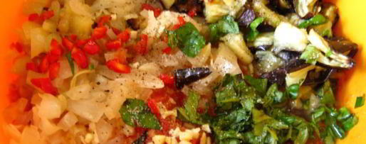 Шаг 1: баклажанной сальсы