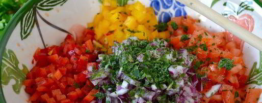 Шаг 4: израильского салата сальса