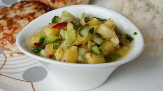 Рецепт Огуречно-ананасовой сальса