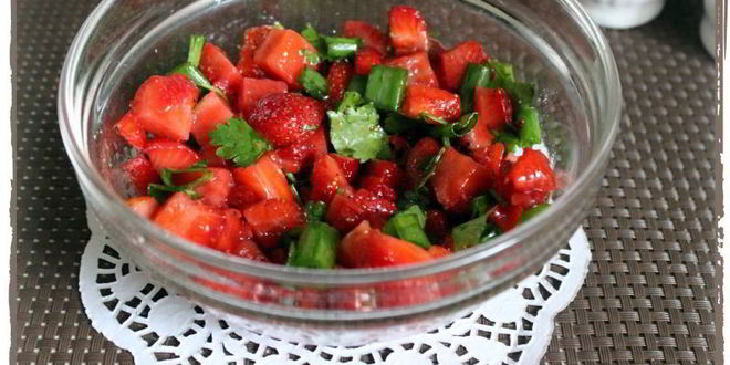 Рецепт острой клубничной сальсы