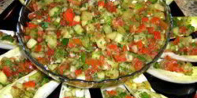 Рецепт острой сальсы с огурцами и сладким перцем