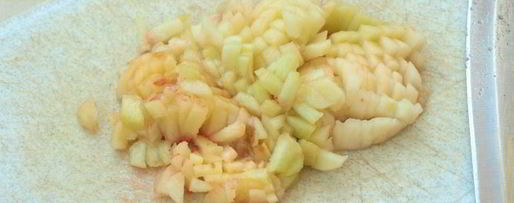 Шаг 1: овощной сальсы с персиками