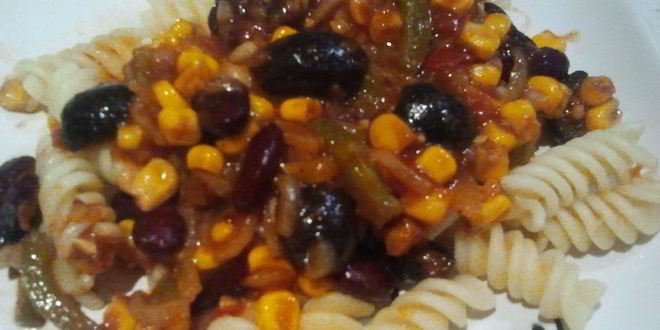 Рецепт пасты мексиканец с соусом сальса