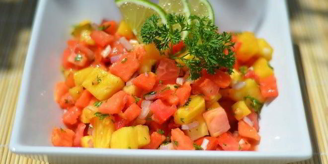 Рецепт сальсы из ананаса и папайи