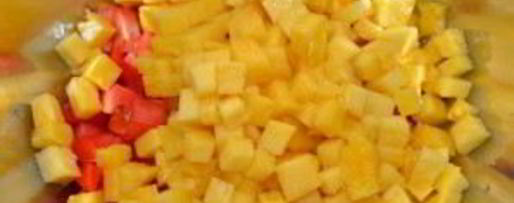 Шаг 1: сальсы из ананаса и папайи