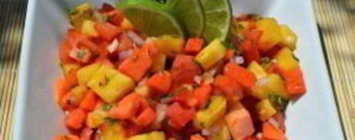 Шаг 5: сальсы из ананаса и папайи