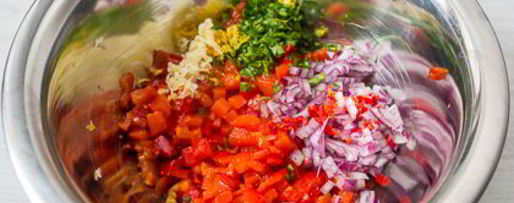 Шаг 7: сальсы из печеного перца