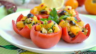 Рецепт Сальсы из желтых помидоров с виноградом