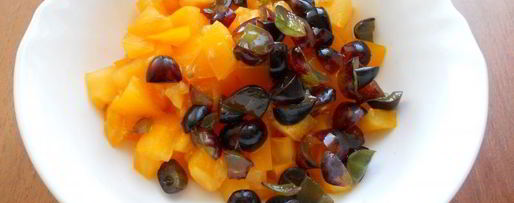 Шаг 1: сальсы из желтых помидоров с виноградом