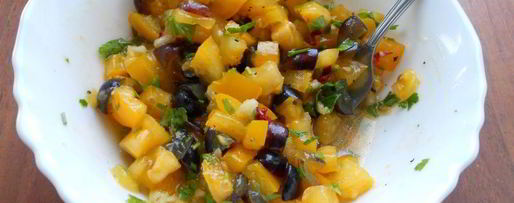 Шаг 3: сальсы из желтых помидоров с виноградом