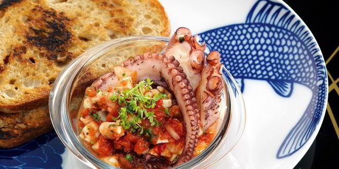 Рецепт сальсы с кальмарами и осьминогом