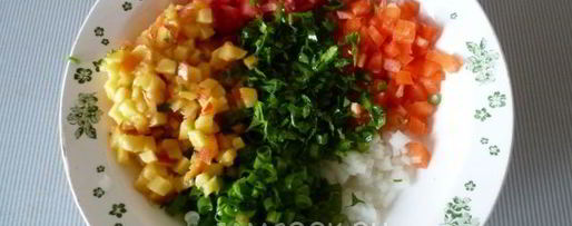 Шаг 4: сальсы с персиками