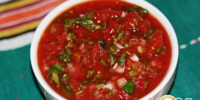 Рецепт томатной сальсы с кинзой и луком