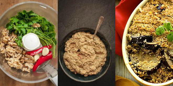 Рецепт сациви с баклажанами