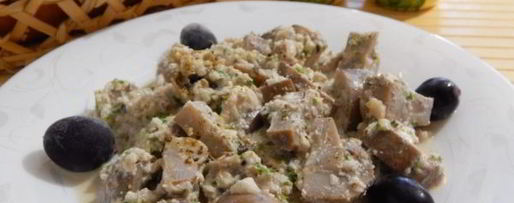 Шаг 11: сациви с грибами