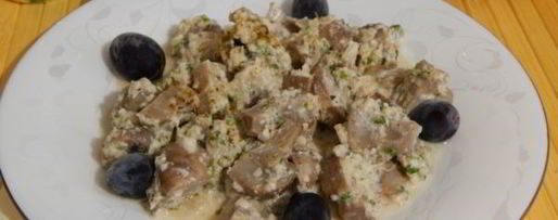 Шаг 12: сациви с грибами