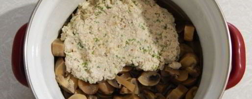 Шаг 10: сациви с грибами