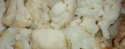 Шаг 2: сациви с цветной капустой